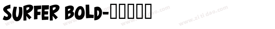 Surfer Bold字体转换